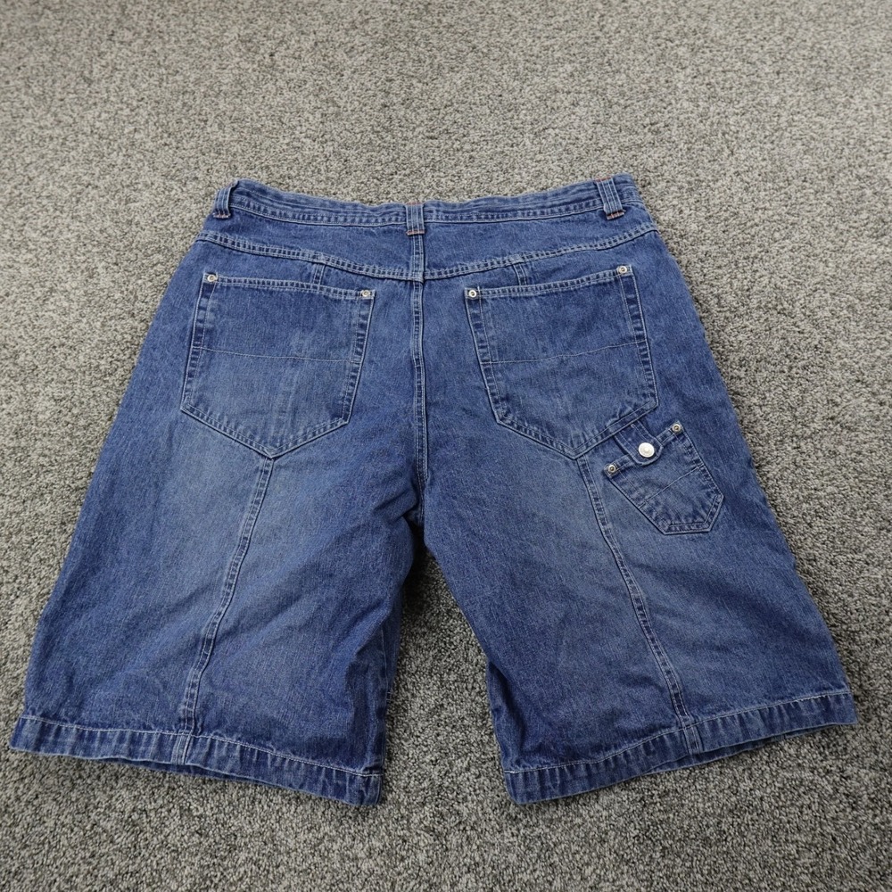 VTG No Boundaries Shorts Mens 42 Blue Denim Carpenter Jorts Grunge Skate 90s Y2K